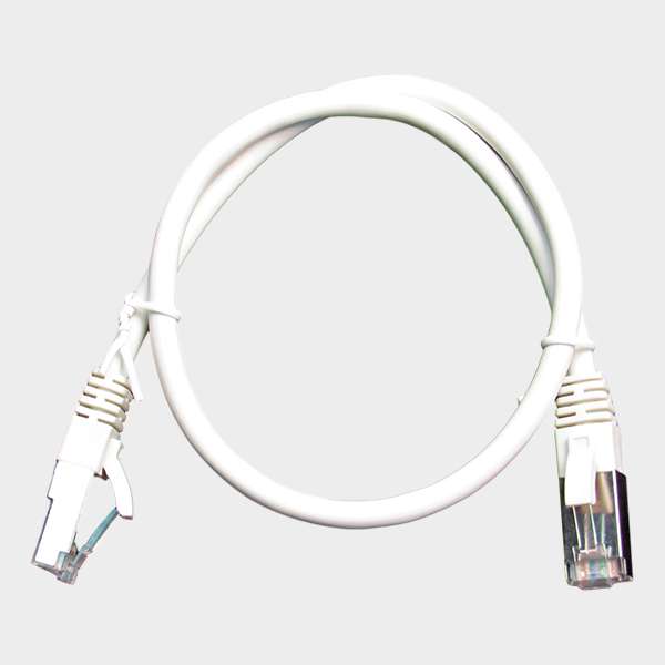 Patch Cord CAT 6A NHTD FTP LSZH 26 AWG Blanco 0.5 m 1