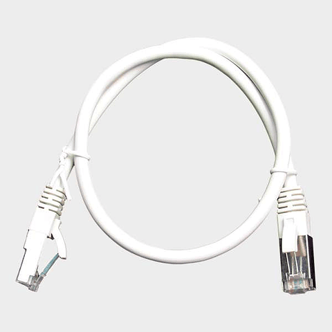 Patch Cord CAT 6A NHTD FTP LSZH 26 AWG Blanco 0.5 m