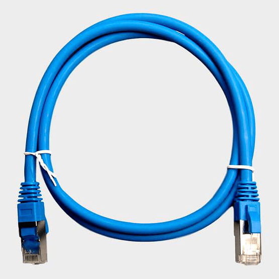 Patch Cord CAT 6A NHTD FTP LSZH 26 AWG Azul 1 m