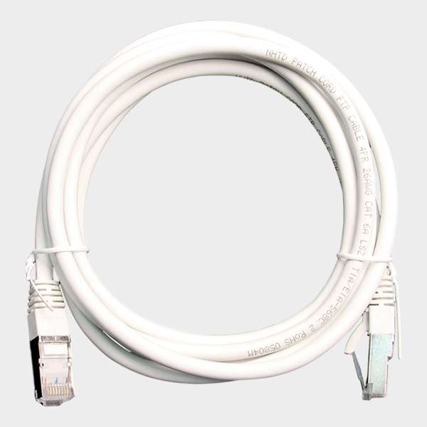 Patch Cord CAT 6A NHTD FTP LSZH 26 AWG Blanco 2 m 1