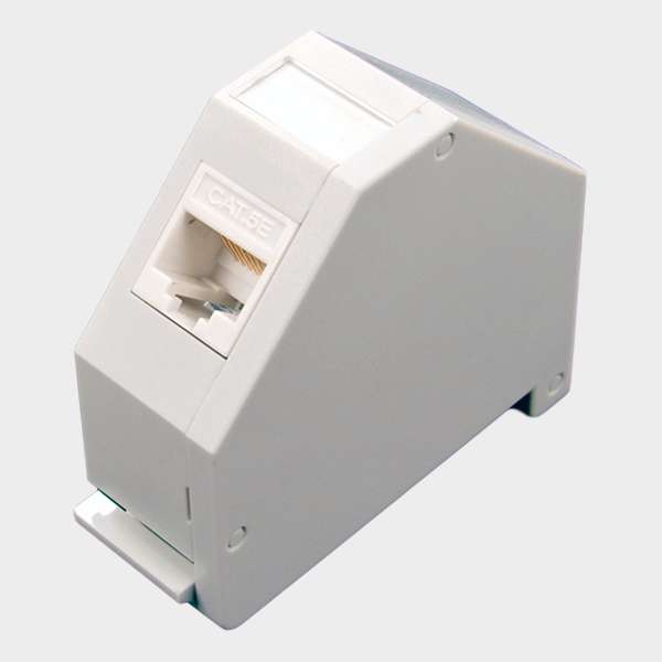 Adaptador para Riel DIN Keystone 1P Plástico 2