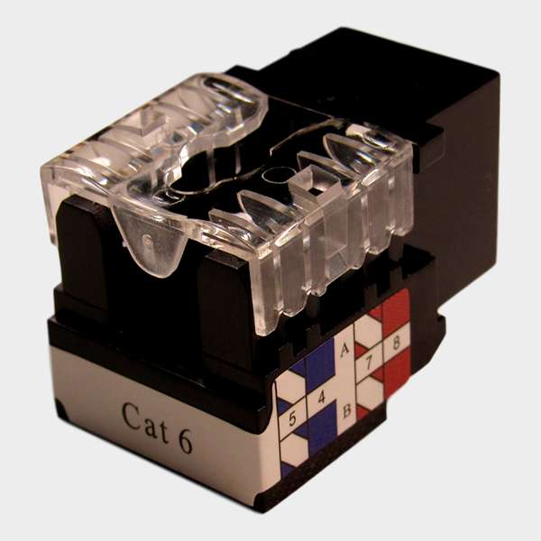 Modulo RJ-45 CAT 6 UTP Keystone Negro 2