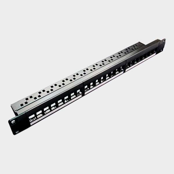 Patch Panel 24 Puertos Modular UTP Keystone Negro 3
