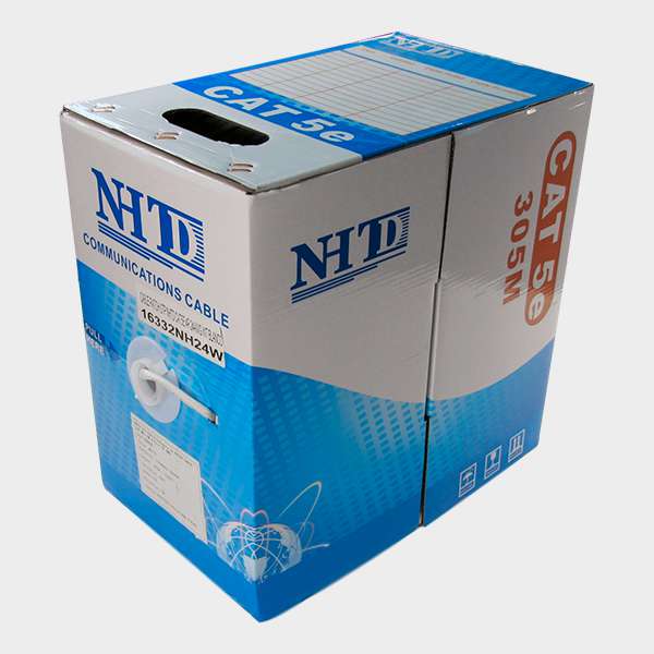 Cable UTP Cat 5E NHTD 305m 4 Pares Multifilar 24AWG Blanco 3