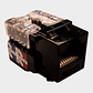 Módulo RJ-45 CAT5E UTP Keystone Negro - Miniatura 4