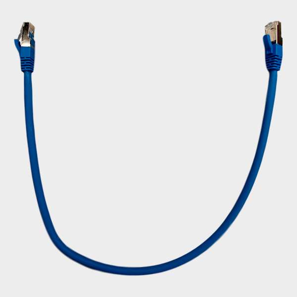 Patch Cord CAT 6A NHTD FTP LSZH 26 AWG Azul 0.5 m 1