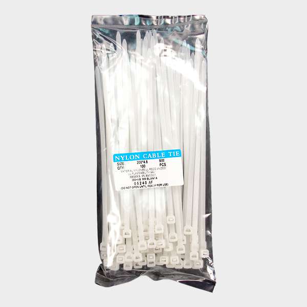 Amarra Cables 4,8 x 200 mm 100 unidades Blanco 1