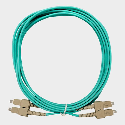 Jumper SC/SC Multimodo OM3 Duplex Celeste 3m 