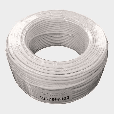 Cable UTP Cat 5E NHTD 100m 2 Pares 24AWG Blanco