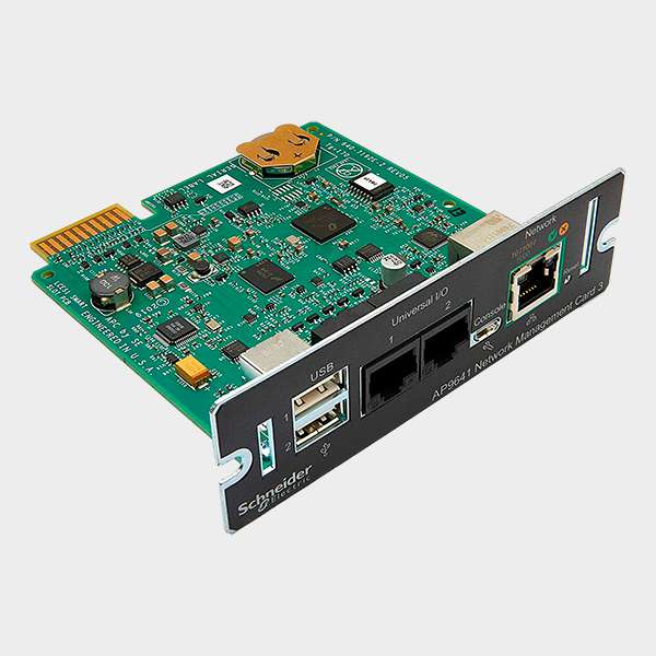 Tarjeta SNMP APC AP9641 para unidades SAI Control Medioambiental 3