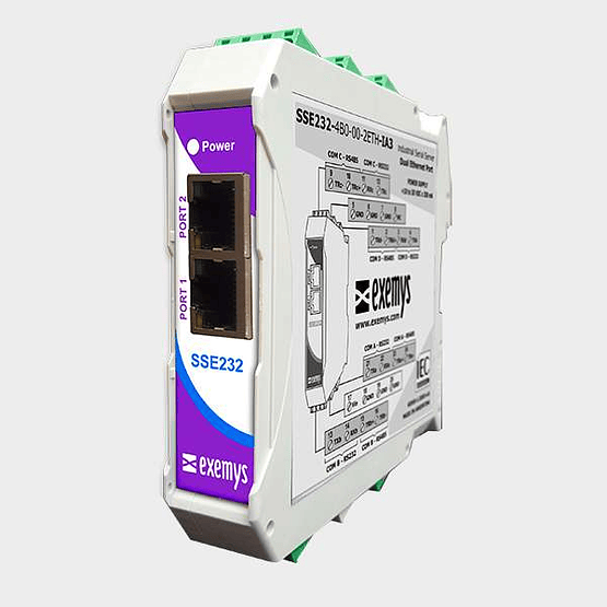 Conversor Serial a Ethernet SSE232-2ETH-IA3 2 RJ45