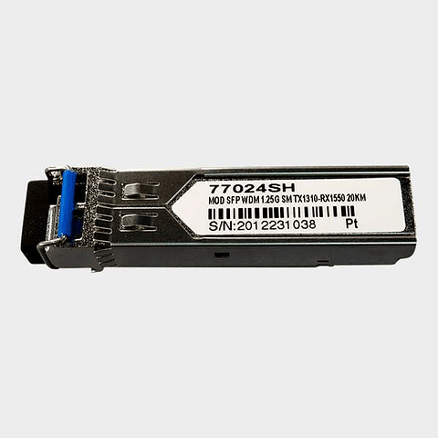 Módulo SFP WDM Monomodo 1.25Gbps TX1310-RX1550 20km