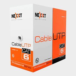 Cable UTP Cat 6 NEXXT 305m 4 Pares Azul CMR
