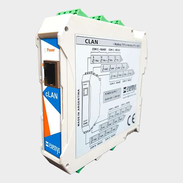 Dispositivo de Telemetría Ethernet I/O y Serial cLAN IA3 2