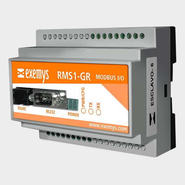 Módulo Esclavo Modbus de I/O Digitales y Analógicas RMS1-GR 2