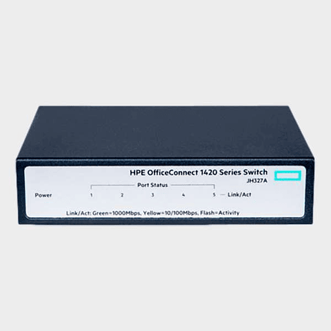 Switch HPE OfficeConnect 1420-5G 5 Puertos Gigabit 