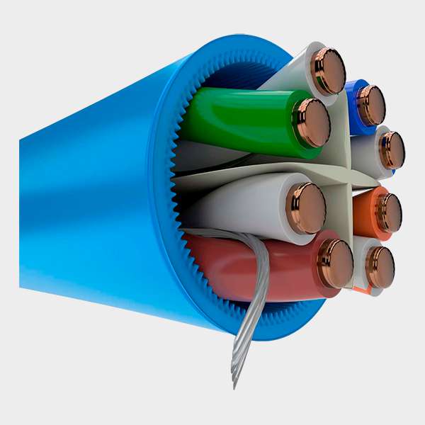 Cable UTP Cat 6A NEXXT 305m 4 Pares Azul LSZH  2