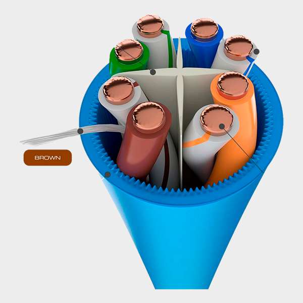 Cable UTP Cat 6A NEXXT 305m 4 Pares Azul LSZH  3