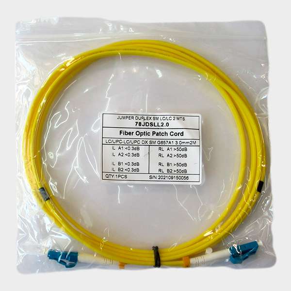 Jumper LC/LC Monomodo Duplex Amarillo 2m  1