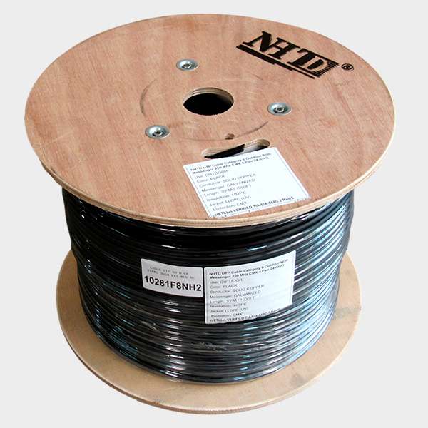 Cable UTP Cat 6 NHTD 305m 4 Pares 24AWG Exterior con Mensajero 2
