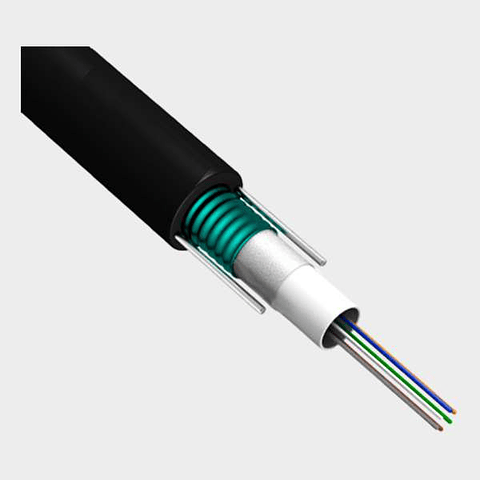 Cable Fibra Óptica Monomodo Exterior LSZH, 12 Fibras