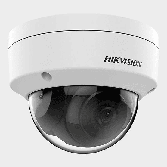 Camara Domo IP Hikvision 2MP Exterior Lente Fijo 2.8mm IR 30m IP67 IK10
