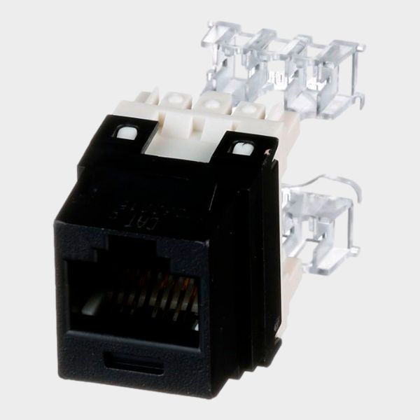 Modulo RJ45 CAT 6 Panduit Keystone UTP 4 pares Negro  1