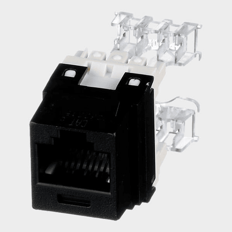 Modulo RJ45 CAT 6 Panduit Keystone UTP 4 pares Negro 