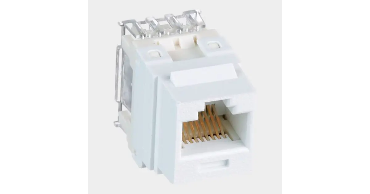 Modulo RJ45 CAT 6 Panduit Keystone UTP 4 pares Blanco