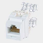 Modulo RJ45 CAT 6 Panduit Keystone UTP 4 pares Blanco - Miniatura 2