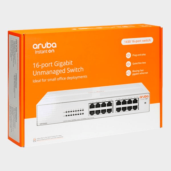 Switch Aruba Ion HPE 1430-16G 16 Puertos Gigabit