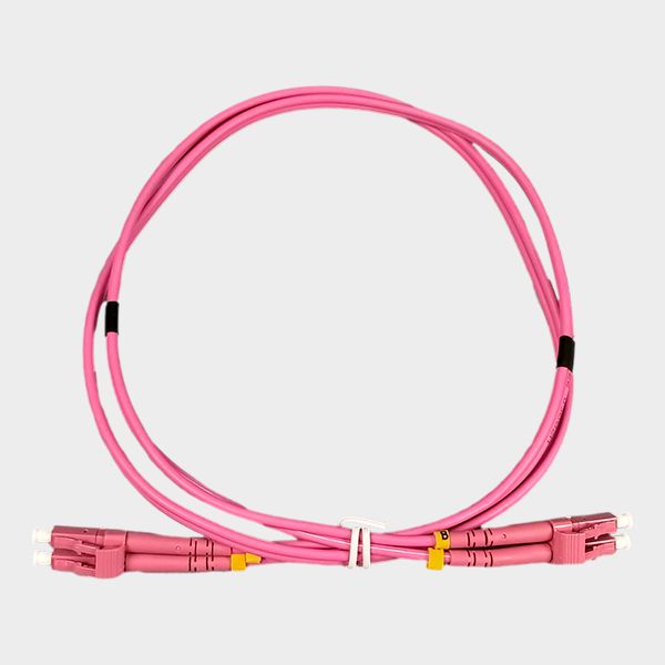Jumper LC/LC Multimodo OM4 Duplex Rosado 1m 1