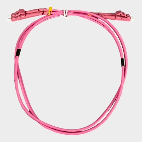 Jumper LC/LC Multimodo OM4 Duplex Rosado 1m 2