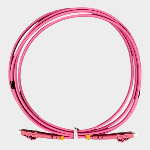 Jumper LC/LC Multimodo OM4 Duplex Rosado 2m