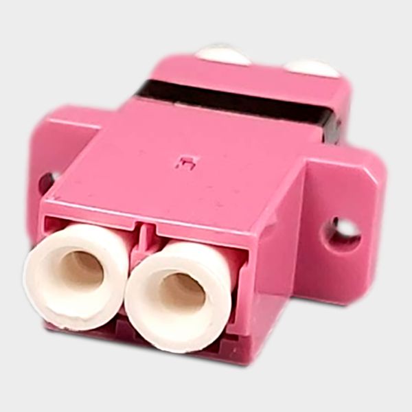 Adaptador LC-LC Fibra Óptica Duplex Multimodo OM4 1