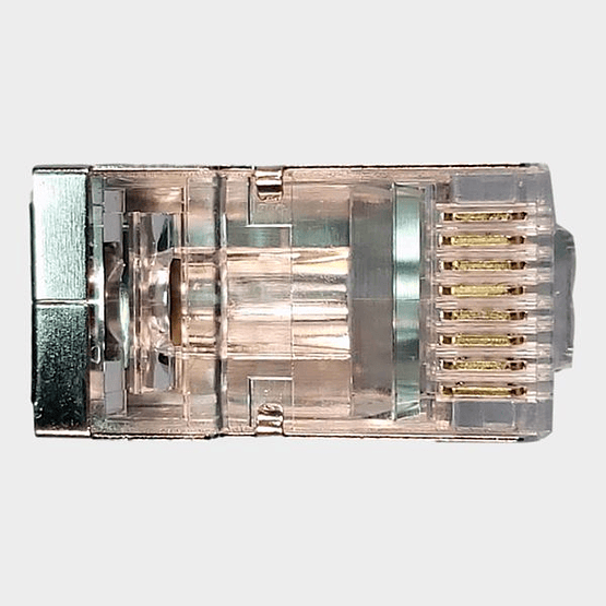 Plug Modular EZ RJ45 CAT 6 FTP Blindado 100 unidades