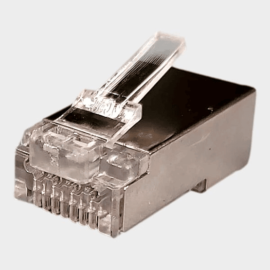 Plug Modular EZ RJ45 CAT 6 FTP Blindado 100 unidades