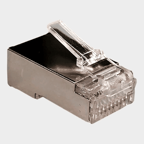 Plug Modular RJ45 CAT 6 FTP Blindado 100 unidades