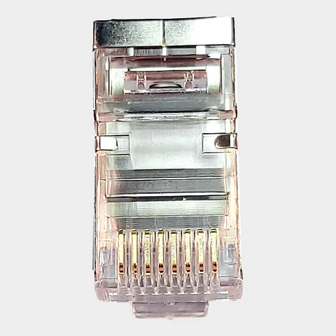 Plug Modular EZ RJ45 CAT 6 FTP Blindado 100 unidades