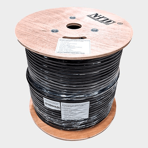 Cable FTP Cat 6A NHTD 305m 4 Pares 23AWG Exterior Blindado con Mensajero