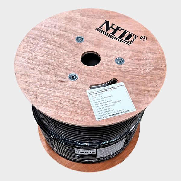 Cable FTP Cat 6A NHTD 305m 4 Pares 23AWG Exterior Blindado con Mensajero 2