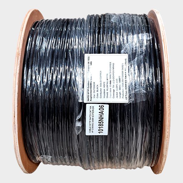 Cable SFTP Cat 6A NHTD 305m 4 Pares 23AWG Exterior Blindado Negro 2