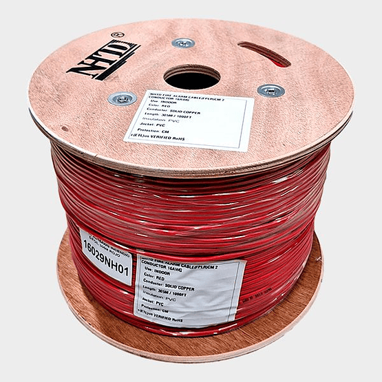 Cable Incendio 2x16 AWG Unifilar FPLR NHTD 305m