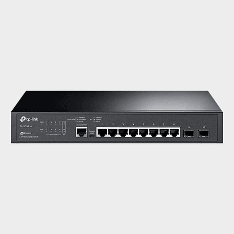 Switch TP-Link TL-SG3210 8 Puertos Gigabit 2 SFP