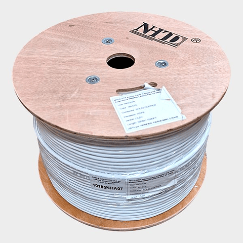 Cable UTP Cat 6A NHTD 305m 4 Pares 23AWG Interior LSZH Blanco