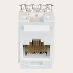 Modulo RJ45 CAT 6 Panduit Keystone UTP 4 pares Blanco Invierno