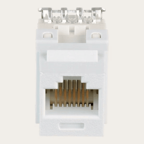 Modulo RJ45 CAT 6 Panduit Keystone UTP 4 pares Blanco Invierno