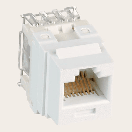 Modulo RJ45 CAT 6 Panduit Keystone UTP 4 pares Blanco Invierno
