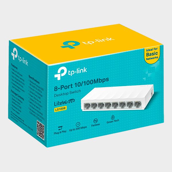 Switch TP-Link LS1008 8 Puertos 10/100Mbps Escritorio 3