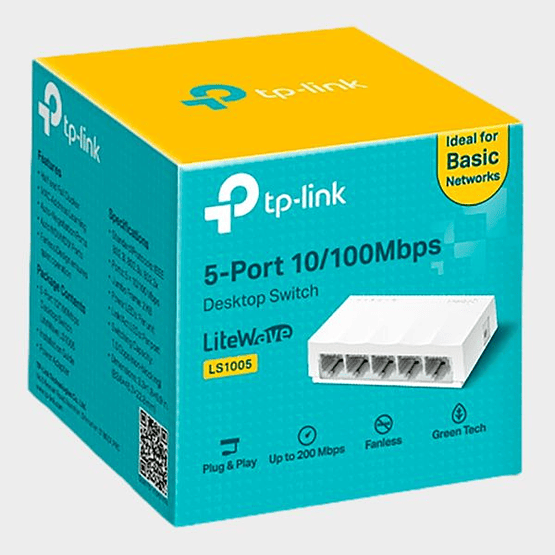 Switch TP-Link LS1005 5 Puertos 10/100Mbps Escritorio